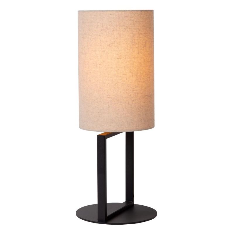 Lucide HERMAN - Stolná lampa - Ø 20 cm - 1xE27 - Krémová